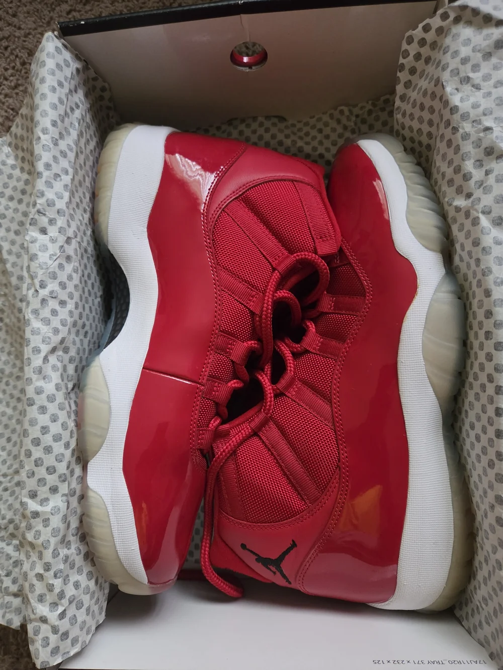 Mens Red Basketball Sneakers with Jumpman Logo